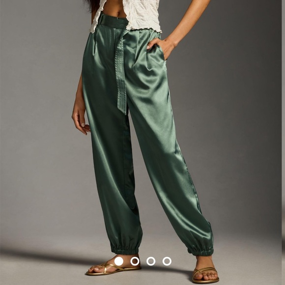 Maeve size 6 green parachute pants in excellent worn condition! - Picture 1 of 10